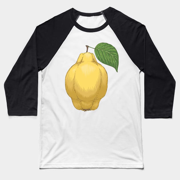 Quince Baseball T-Shirt by deepfuze